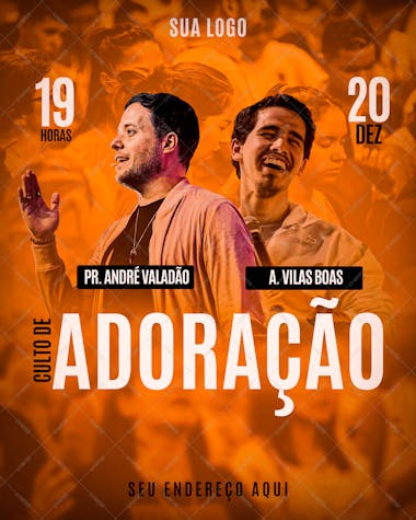 Culto de adoração psd