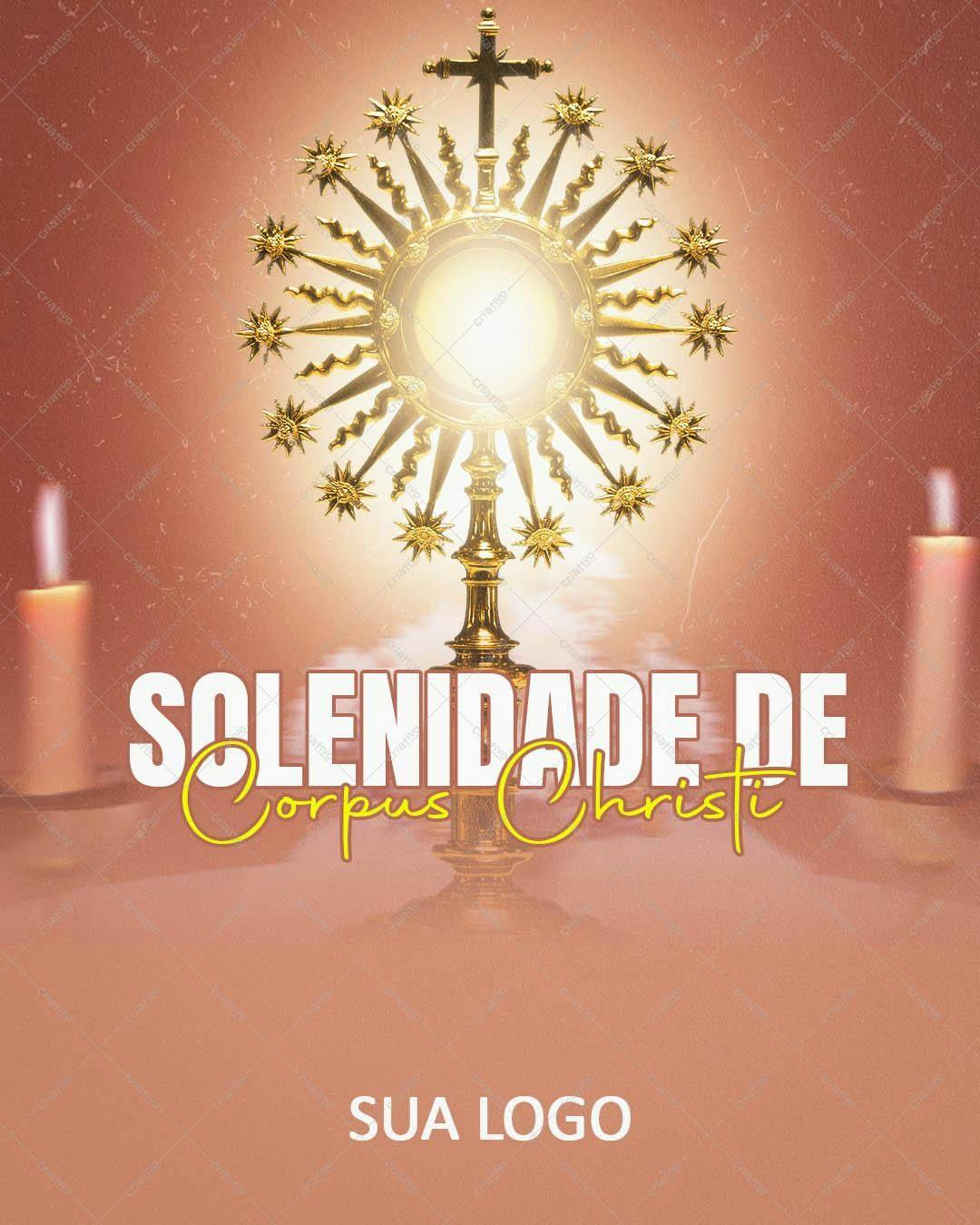 Folheto para Solenidade de Corpus Christi PSD Editável