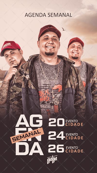 Story Agenda Semanal Dj Gege