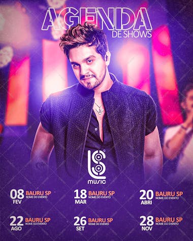 Agenda de shows luan santana