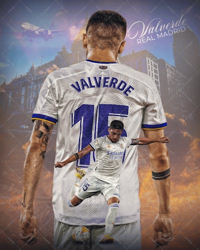 Flyer Futebol Jogador Valverde