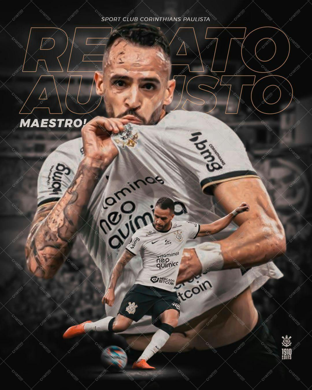 Arte de Jogador de Futebol para Redes Sociais PSD Editável