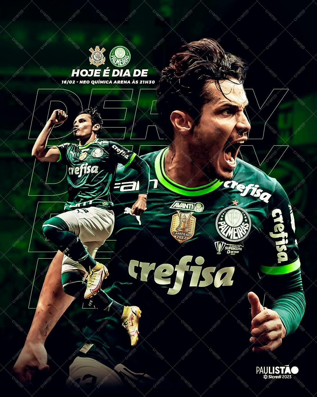 Post para Redes Sociais Dia do Palmeiras PSD Editável