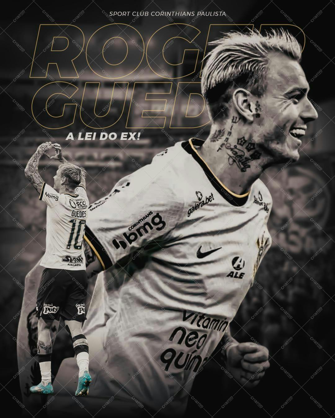 Poster para Jogador de Futebol PSD Editável