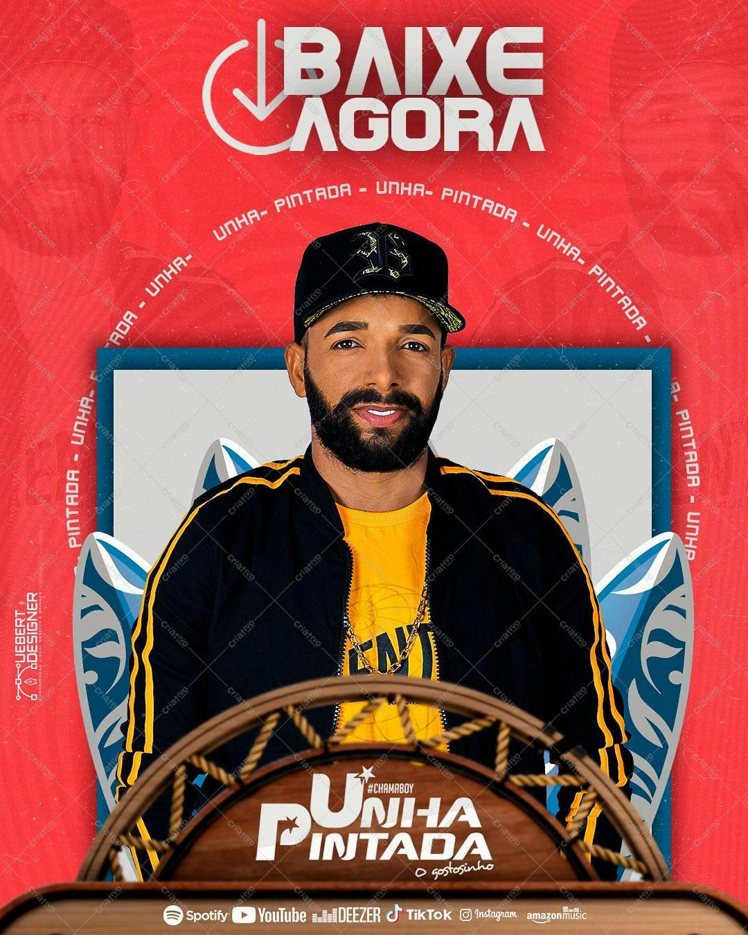 Flyer para o Cantor Chamaboy PSD Editável