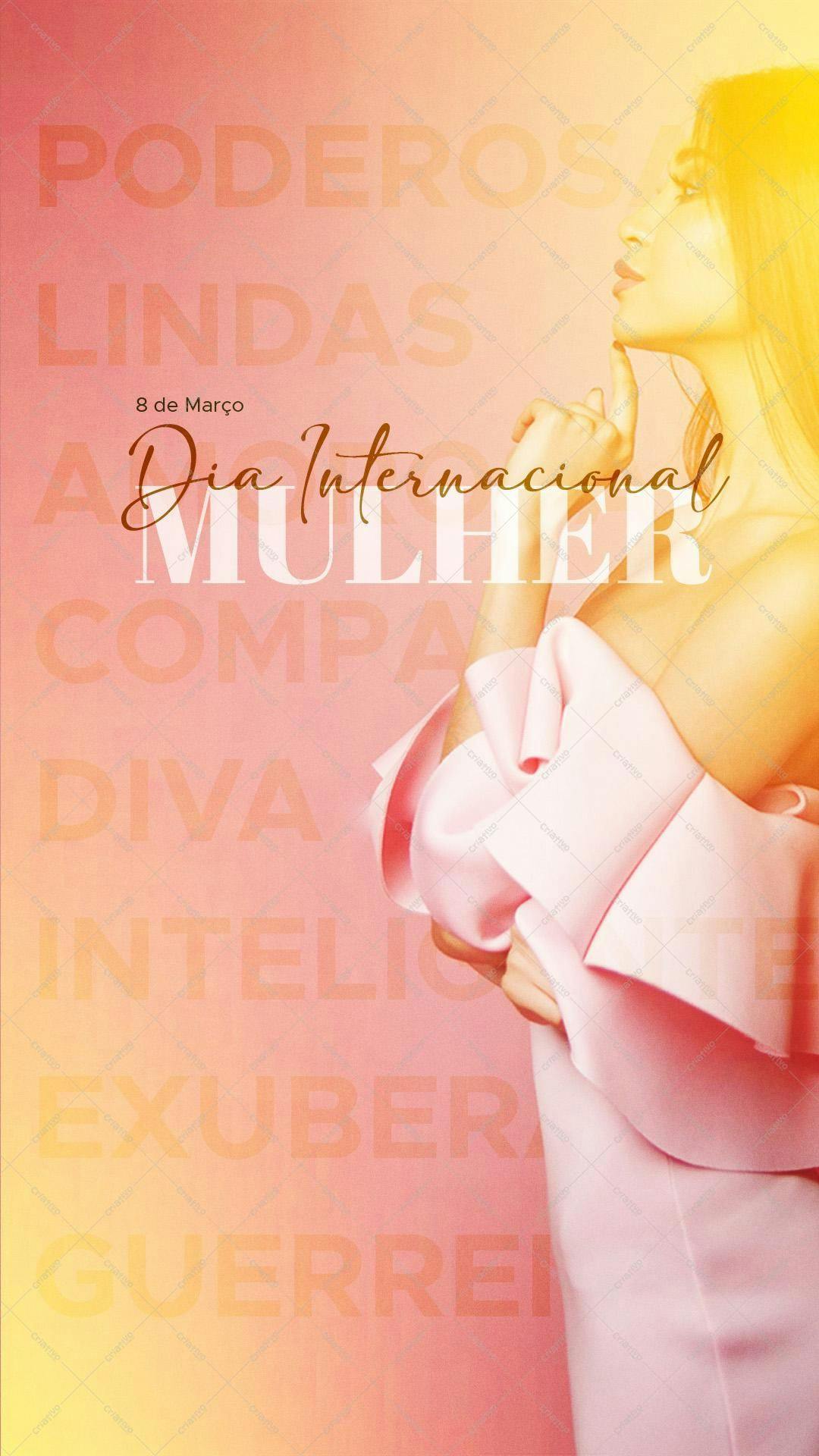 Banner Dia Internacional da Mulher PSD Editável