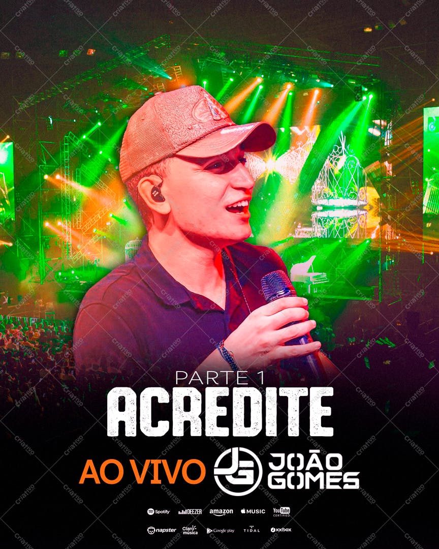 Poster para Show João Gomes PSD Editável