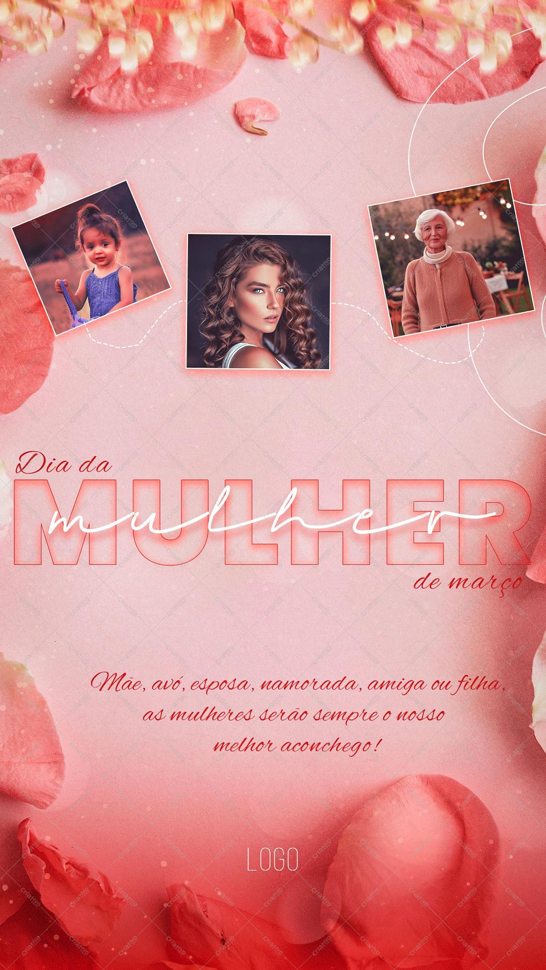 Template Dia Internacional da Mulher PSD Editável