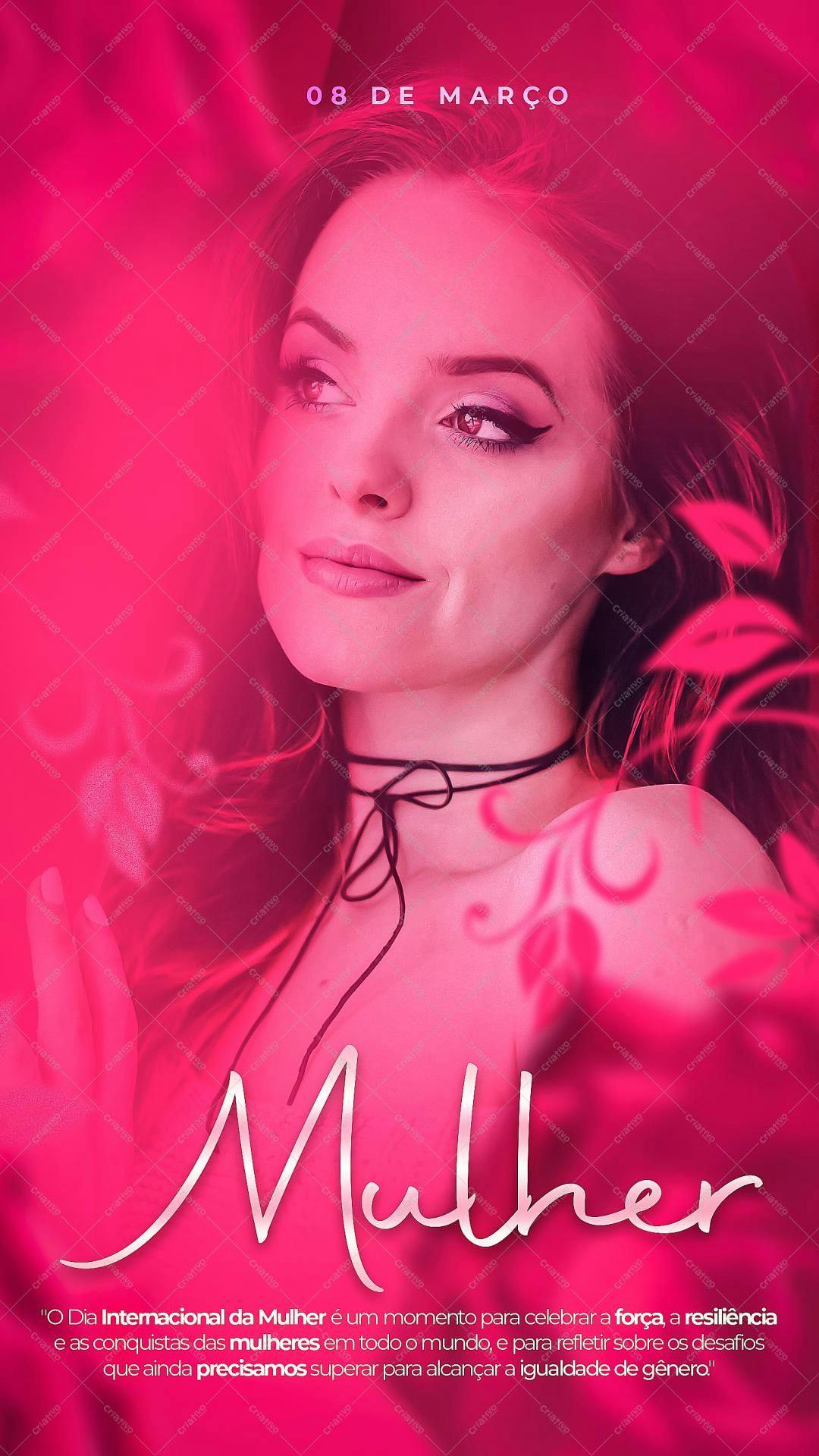 Banner Dia Internacional da Mulher PSD Editável