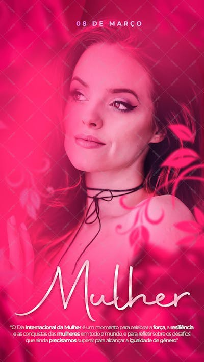 Flyer-Dia-Internacional-Da-Mulher-Rosas-Story