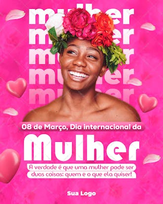 Dia internacional da mulher 8 de março