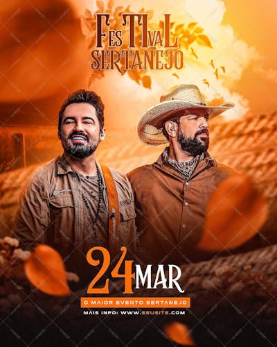 Flyer Festival Sertanejo Feed