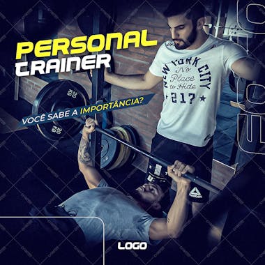 Flyer academia personal trainer feed