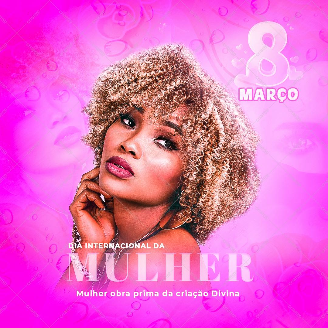 Banner Dia Internacional da Mulher PSD Editável