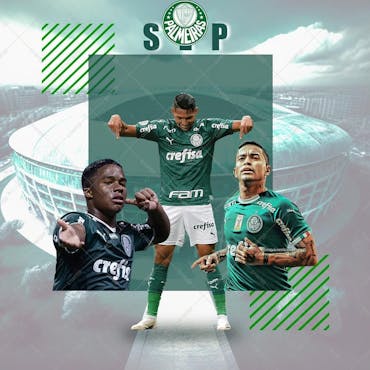 Social Media Hoje tem Palmeiras na Liberta Futebol Jogo PSD Editável  [download] - Designi