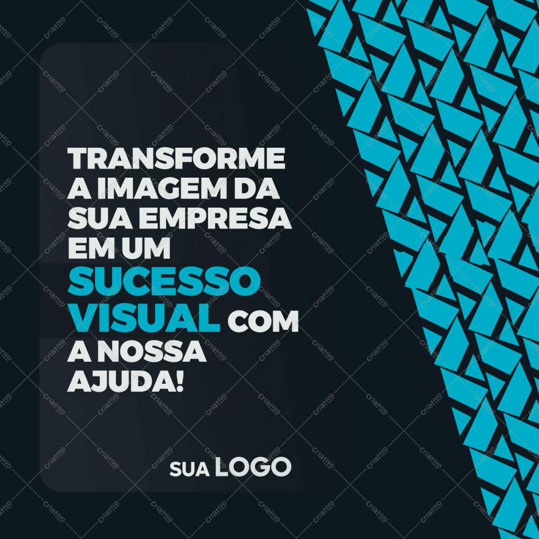 Post para Redes Sociais Empresa Sucesso Visual PSD Editável