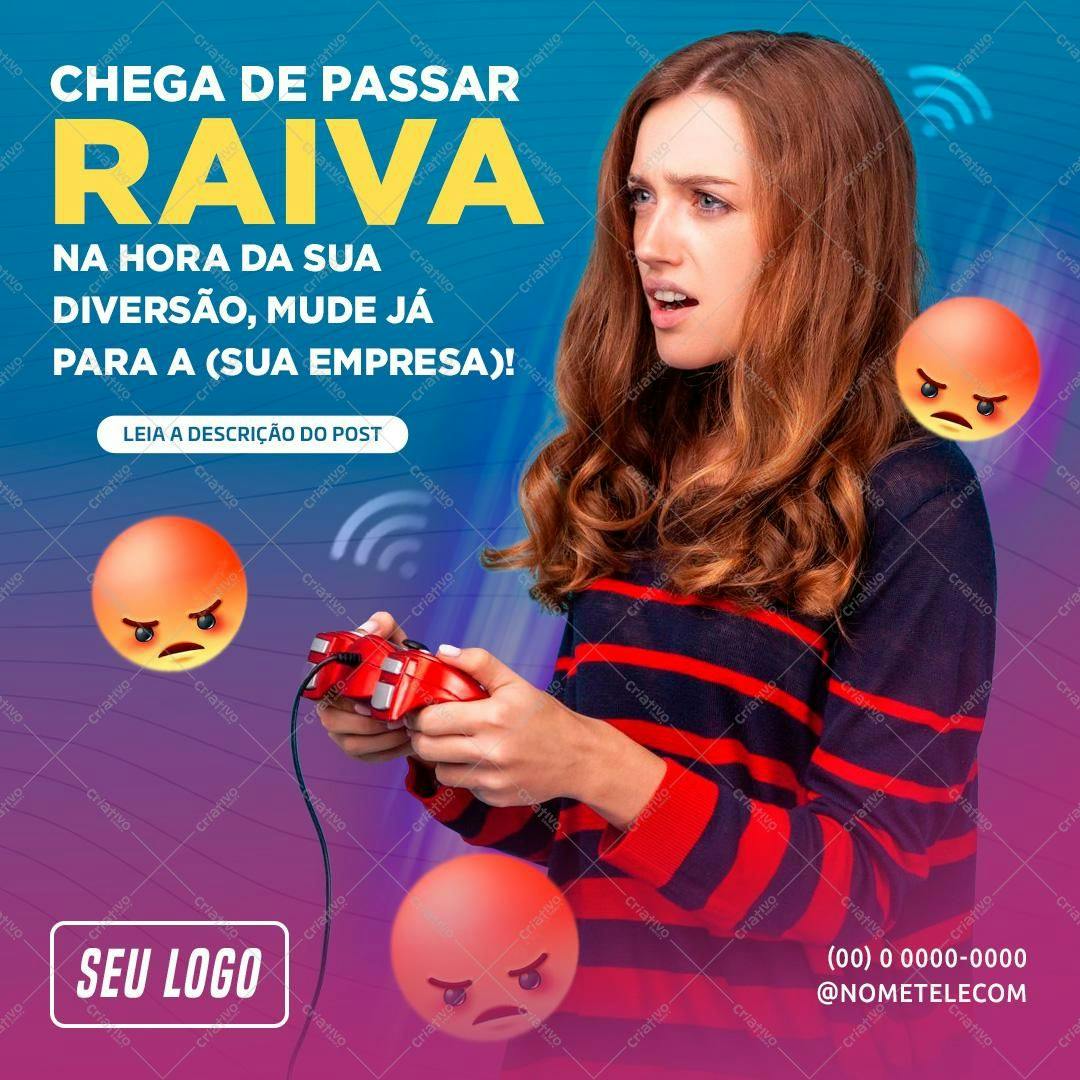 Banner para Redes Sociais: Fim da Raiva PSD Editável