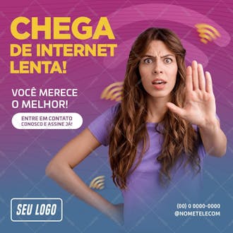 Chega de internet lenta!