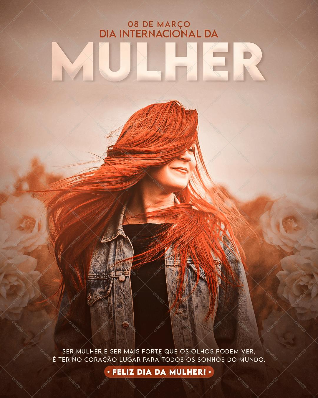 Banner Dia Internacional da Mulher PSD Editável