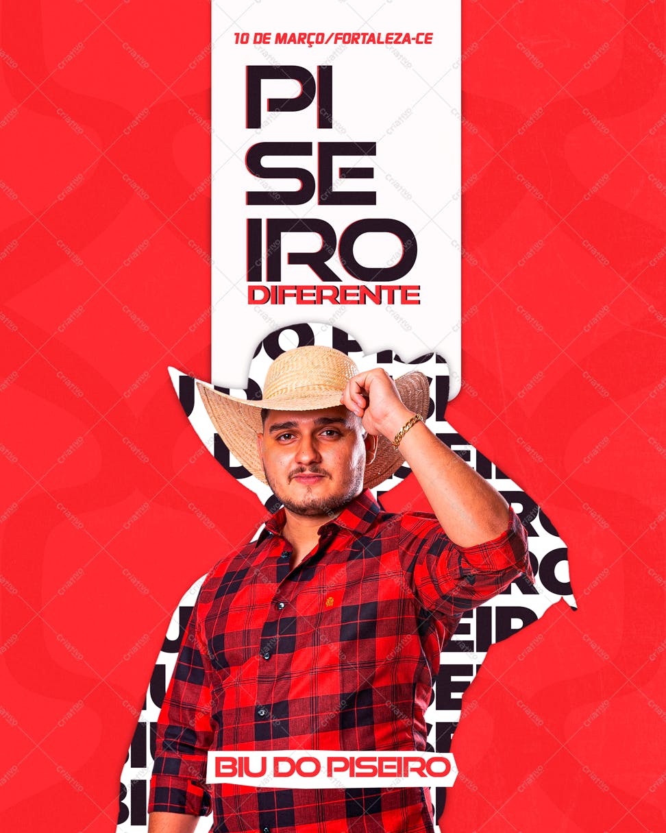 Flyer para Show Sertanejo PSD Editável