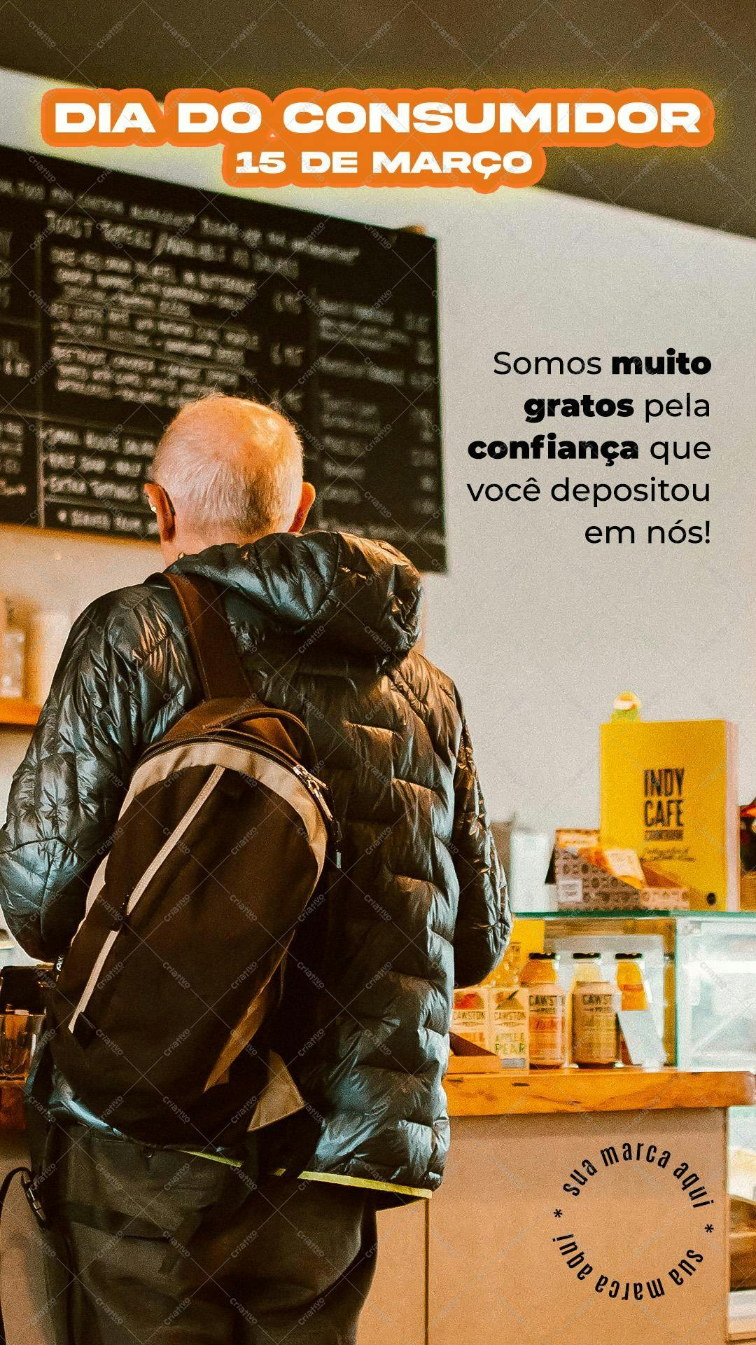 Post para Redes Sociais Dia do Consumidor PSD Editável