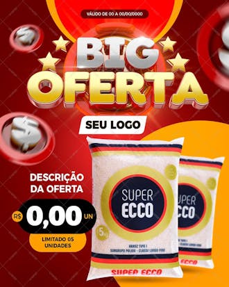 Post para instagram big oferta 1080x 135