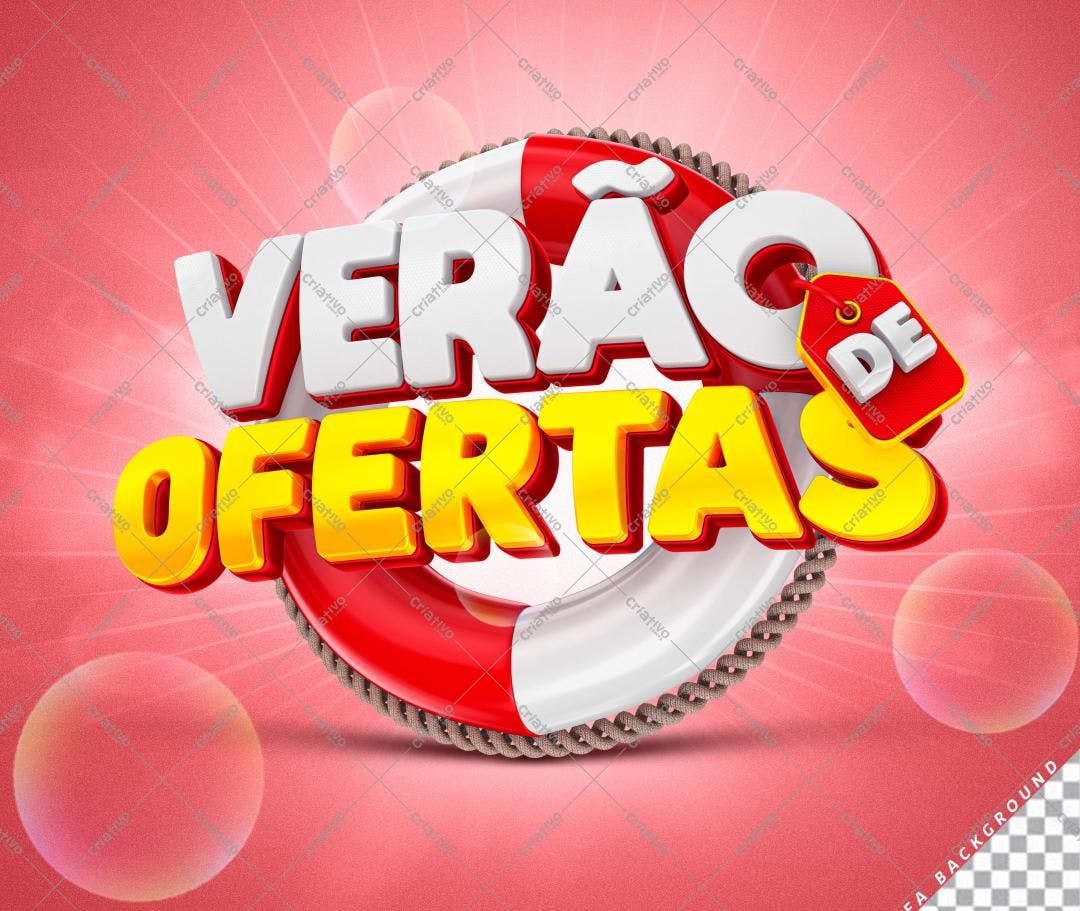 Banner Verão de Ofertas PSD Editável