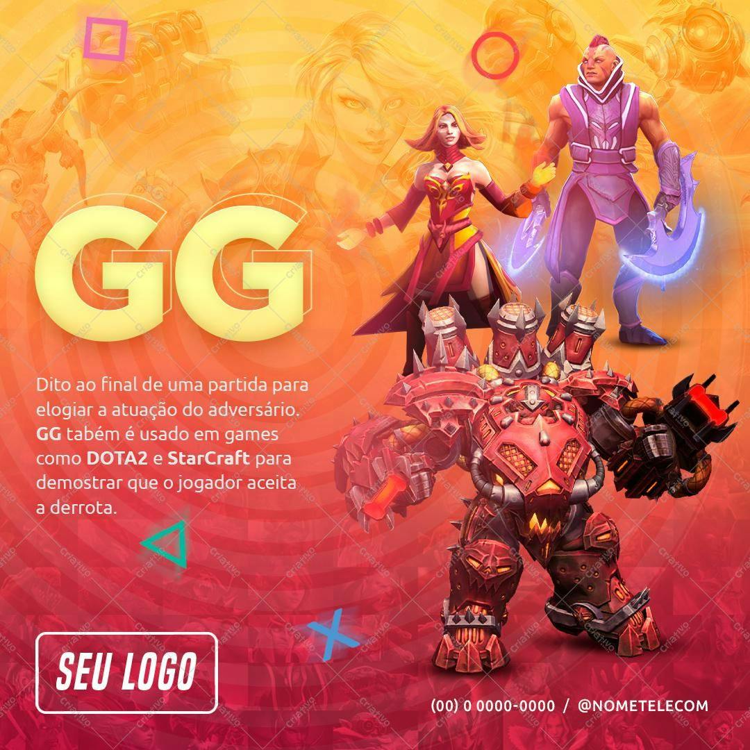 Banner para Games GG PSD Editável