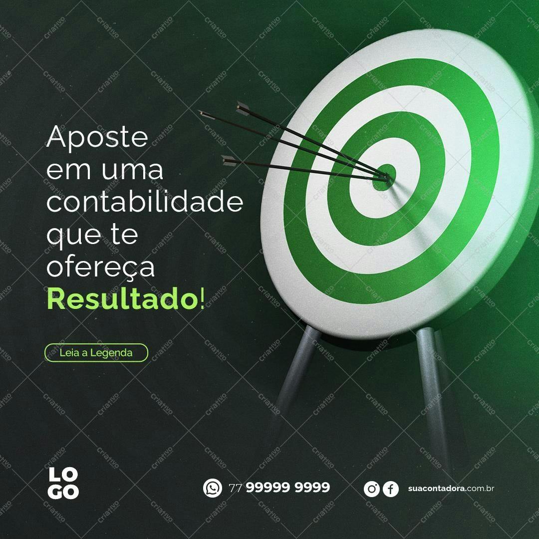 Post para Redes Sociais Contabilidade PSD Editável