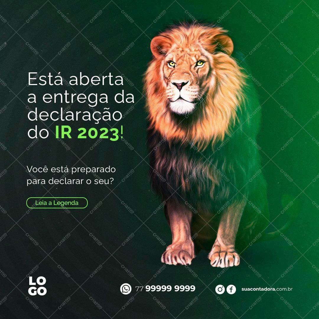 Post para Redes Sociais IR 2023 PSD Editável