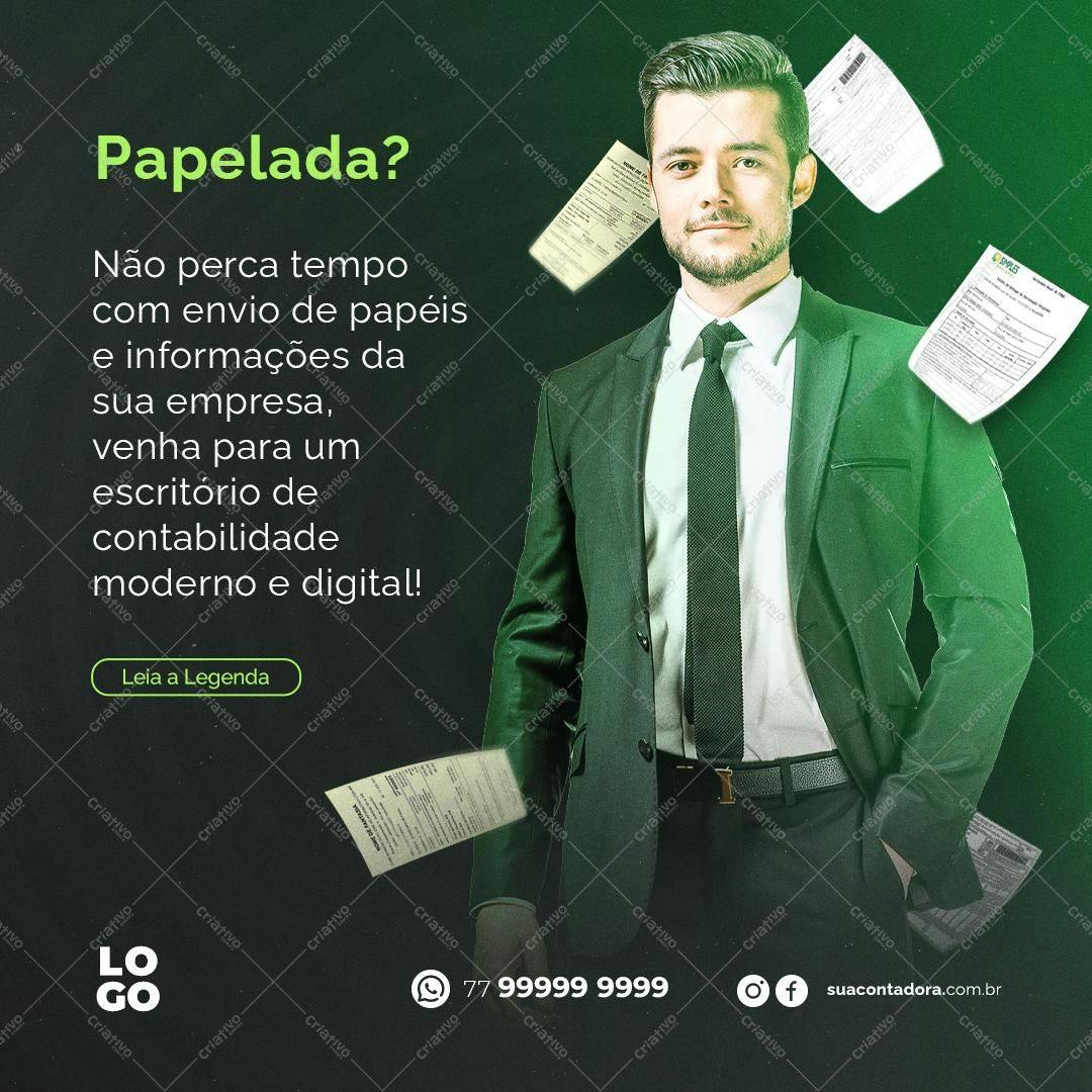 Banner para Contabilidade Moderna PSD Editável