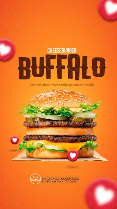 Cheeseburger buffalo você vai adorar!