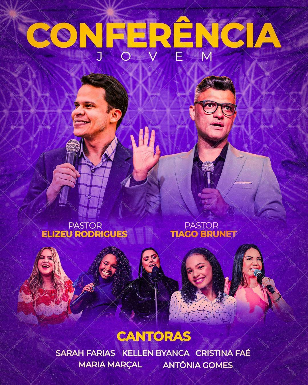 Flyer para Conferência Jovem PSD Editável