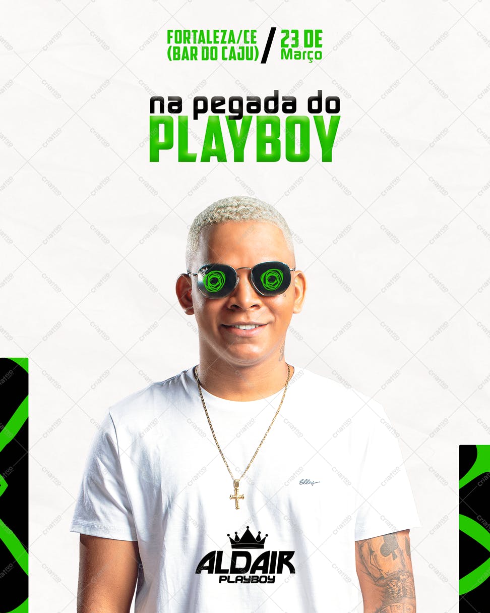 Flyer para Evento Playboy PSD Editável
