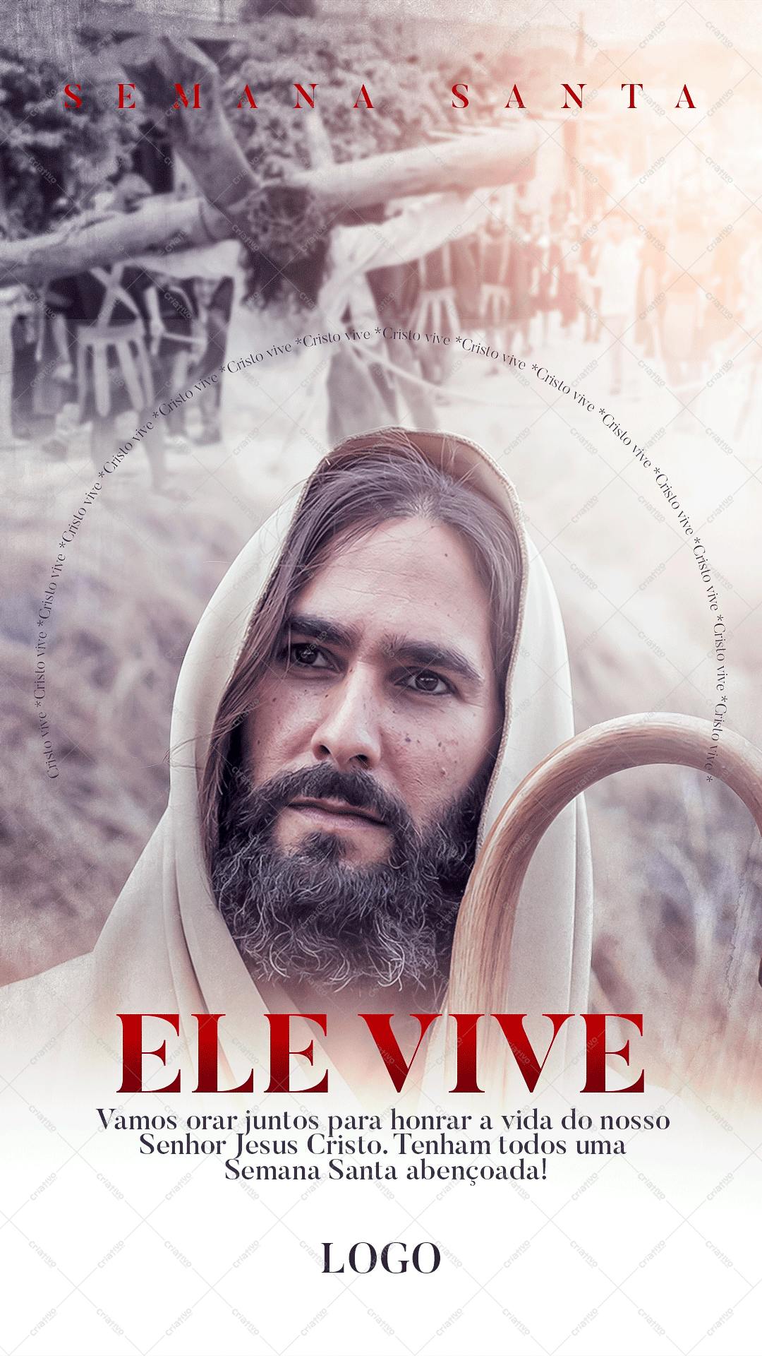 Poster para Semana Santa PSD Editável