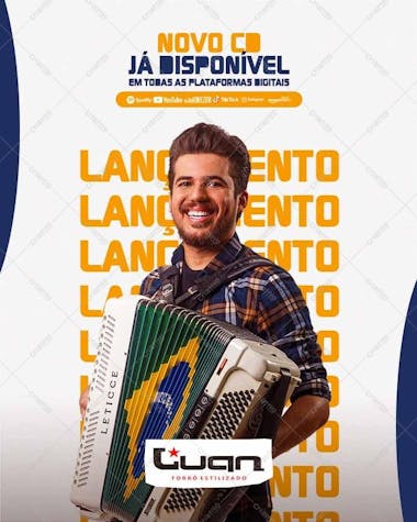 Lançamento cd novo luan forró estilizado