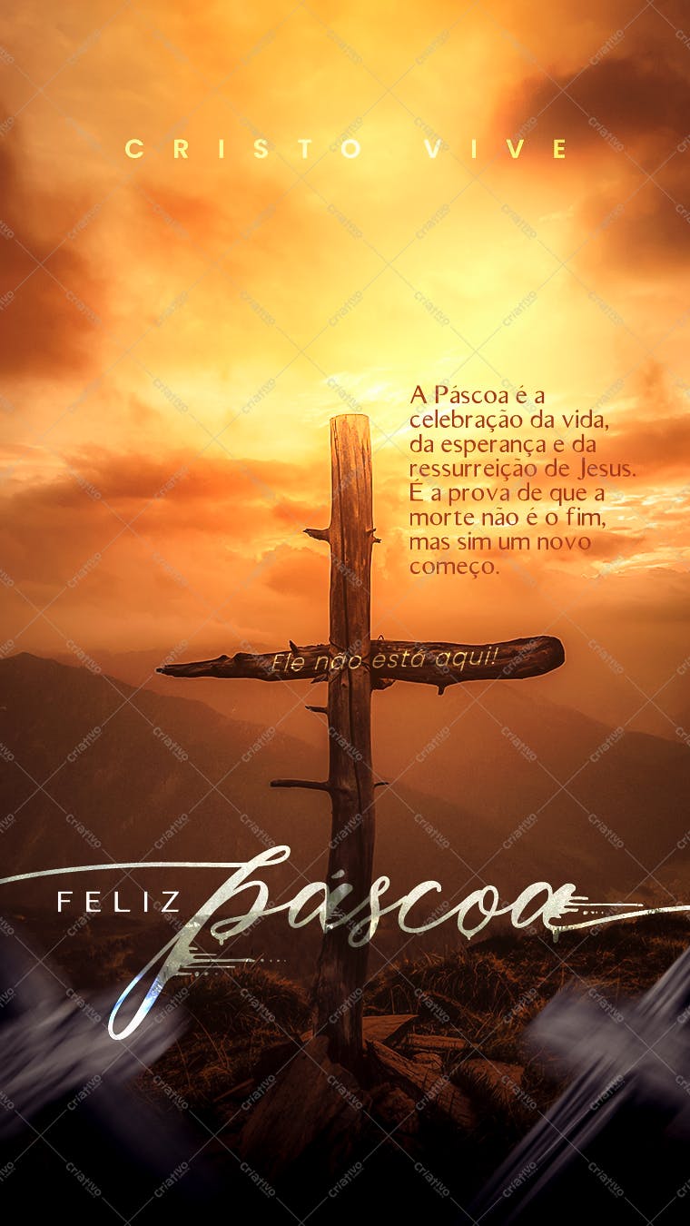 Imagem para Páscoa PSD Editável