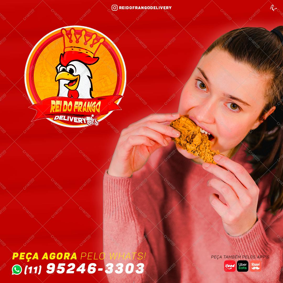 Banner para Delivery de Frango Assado PSD Editável