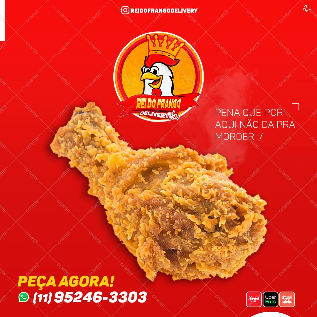 Template PSD para Cardápio de Delivery de Frango Frito