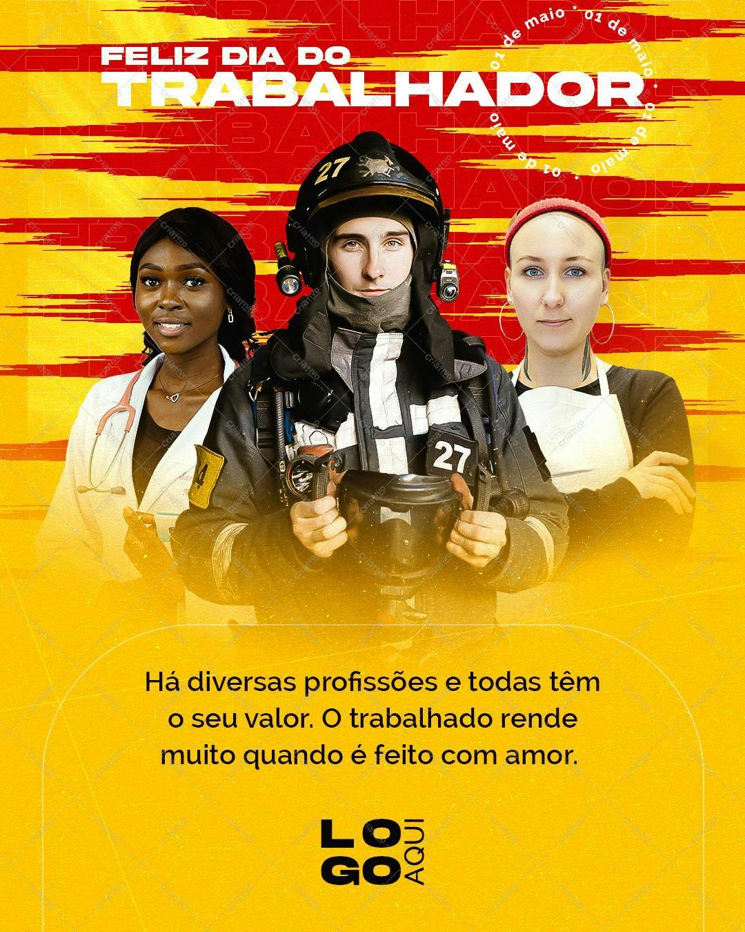 Banner Dia do Trabalhador PSD Editável