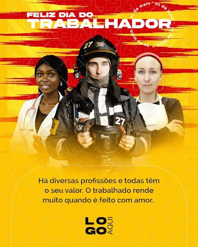Arte Para O Dia Do Trabalhador , arte editável, imagens inclusas, PSD