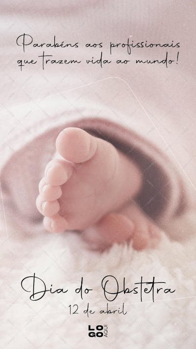 Dia Do Obstetra! , arte editável, imagens inclusas, PSD