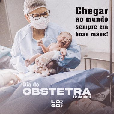 Dia do obstetra! , arte editável, imagens inclusas, psd