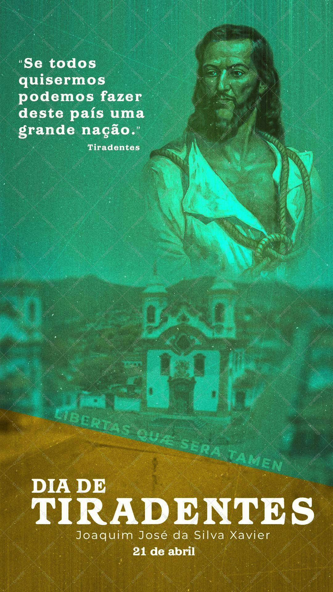 Poster Dia de Tiradentes PSD Editável