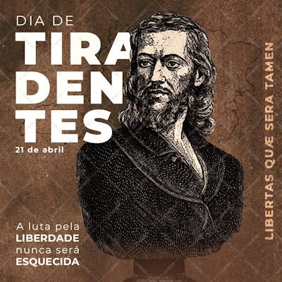 Dia De Tiradentes , arte editável, imagens inclusas, PSD
