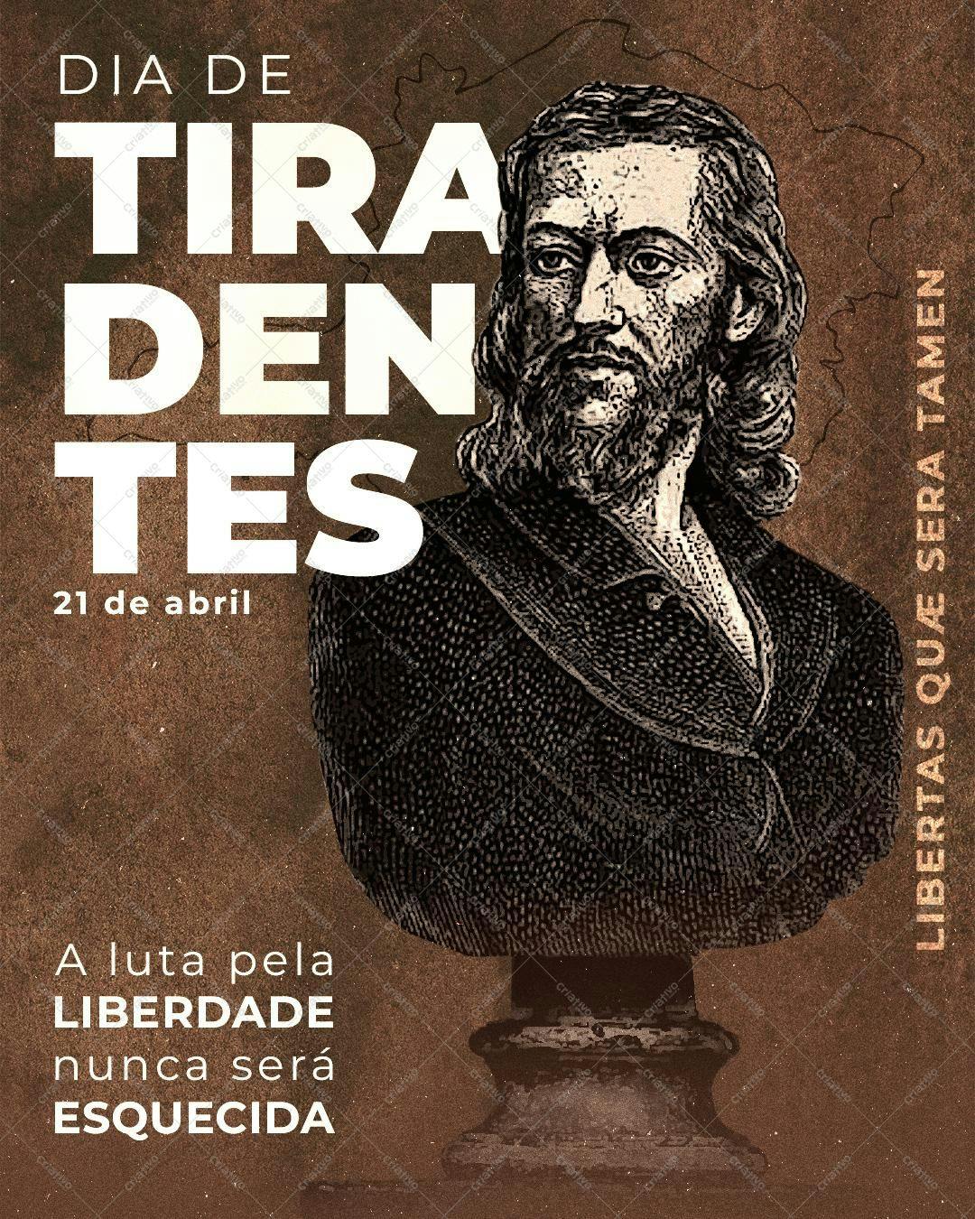 Arte para Dia de Tiradentes PSD Editável