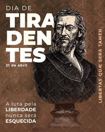 Dia De Tiradentes , arte editável, imagens inclusas, PSD