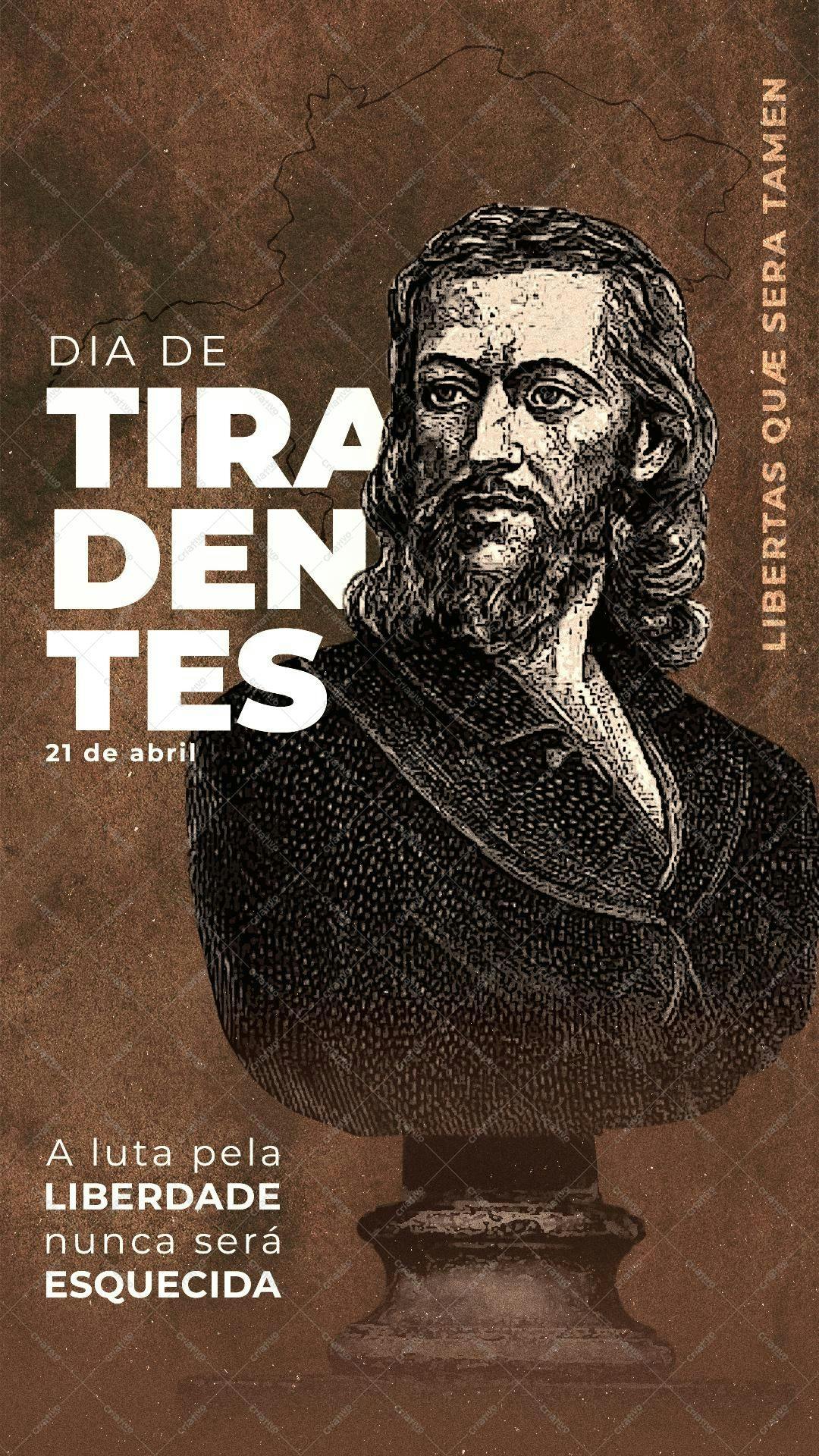 Poster Dia de Tiradentes PSD Editável