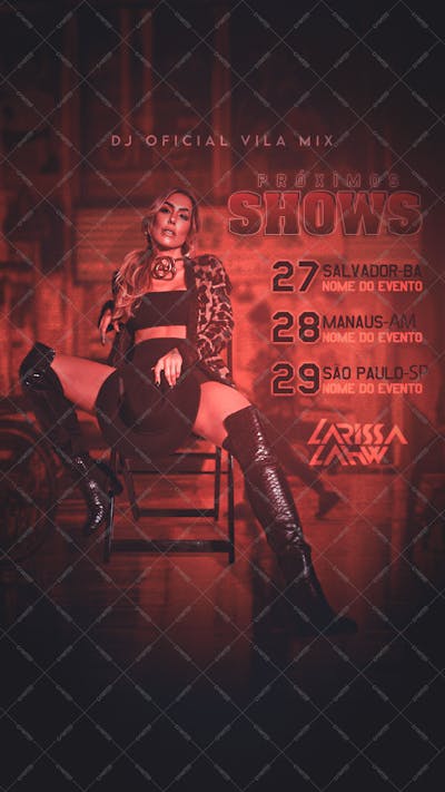 Próximos Shows Larissa Lahw Story