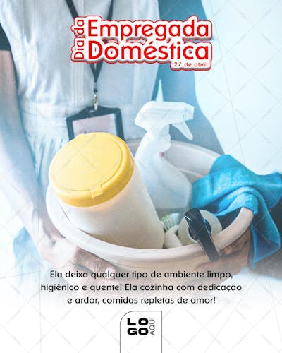 Dia Da Empregada Doméstica , arte editável, imagens inclusas, PSD